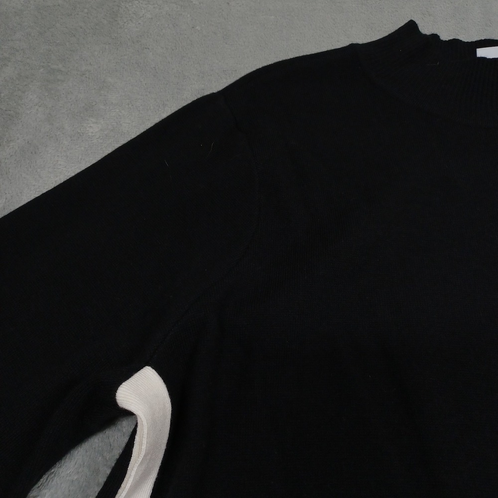 Chicos Sweater Womens XXL Black Tunic Pullover Preppy Casual NWT - Picture 2 of 8